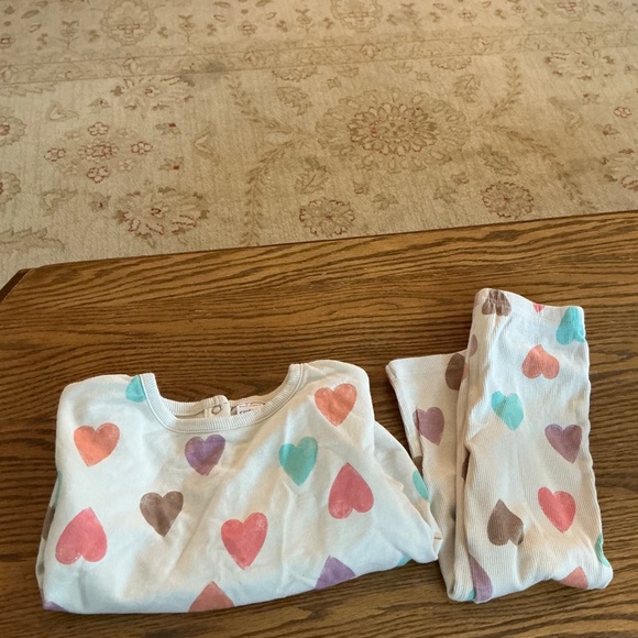 Carter’s Little Heart Cardigan 2 piece set in Ivory/Pink Combo Sz 24 months EUC - Picture 8 of 15